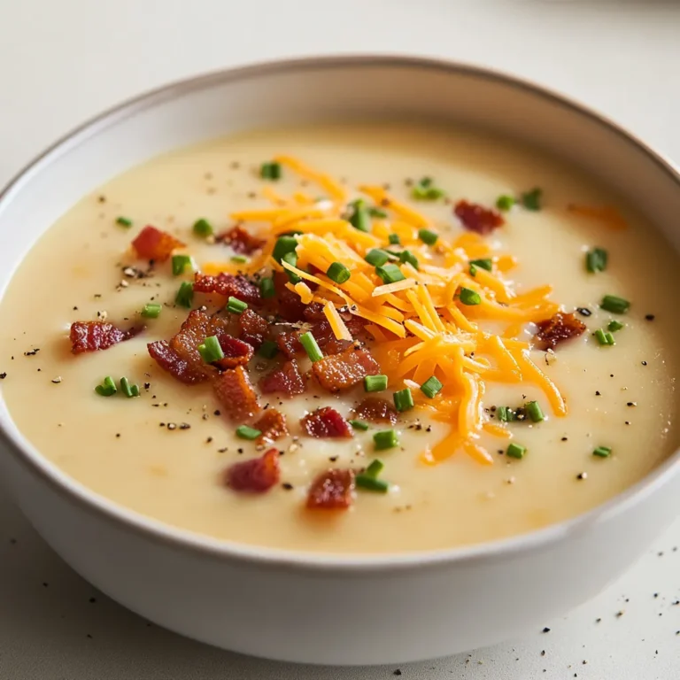 Creamy potato soup is an emblem of comfort food, perfect for warming up on a chilly day. It has a lusciously smooth texture combined with the heartiness of potatoes, creating a dish that wraps around you like a warm hug. This delightful soup takes advantage of simple ingredients, bringing out the natural flavors of each component while creating a rich, creamy essence that lingers long after the last spoonful.