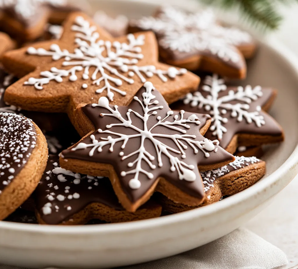 German Spiced Christmas Cookies, commonly known as Lebkuchen, are a traditional holiday treat that evokes the warm spirit of festive gatherings. These delightful cookies are traditionally made with fragrant spices that combine beautifully with the natural sweetness of honey and the rich, melty goodness of dark chocolate. As they bake, the kitchen fills with the comforting aromas of cinnamon, ginger, and nutmeg, making Lebkuchen not just a snack, but a cherished experience shared across generations.