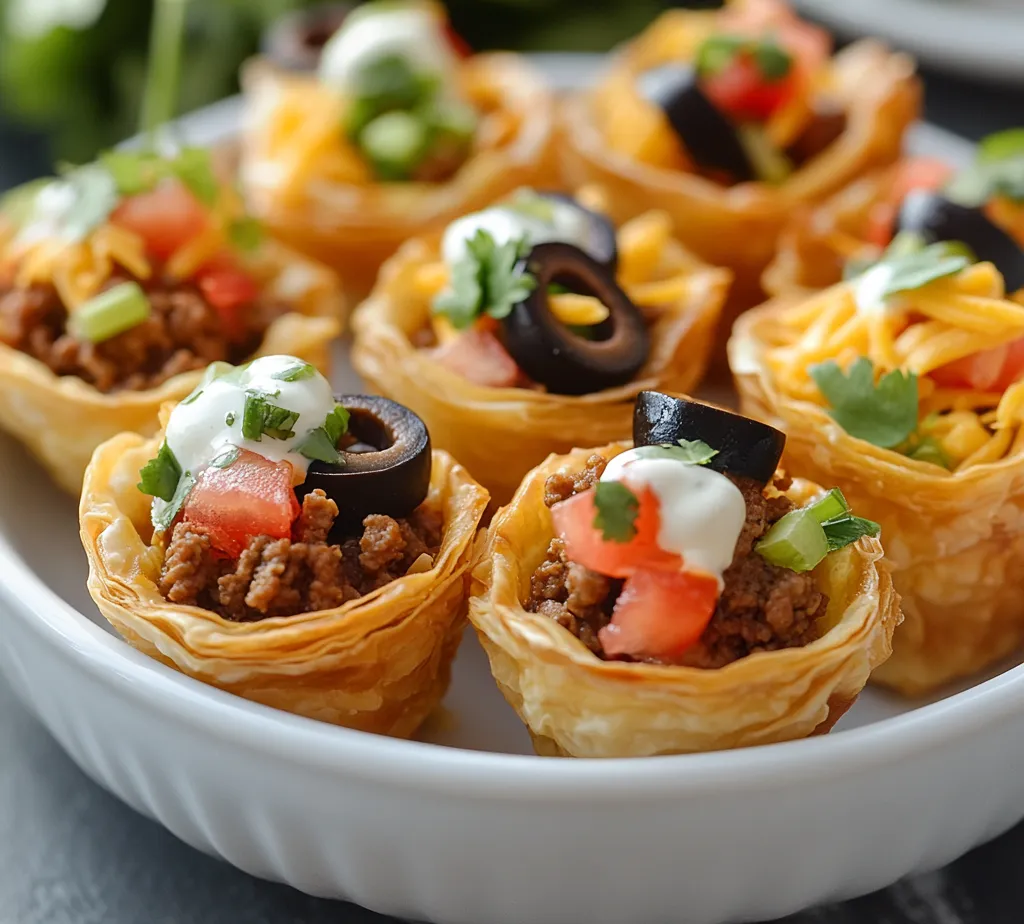 The allure of finger foods is undeniable, and Taco Ranch Bites Delight is the perfect embodiment of this concept. Bursting with flavors and textures, these bite-sized appetizers combine hearty taco fillings with creamy ranch goodness, all wrapped in crispy phyllo pastry. Imagine the satisfying crunch of each bite, followed by a medley of savory meat seasoned with taco spices, contrasted with the coolness of ranch dressing and fresh toppings. These delightful morsels are more than just snacks; they are a culinary experience that brings everyone together.