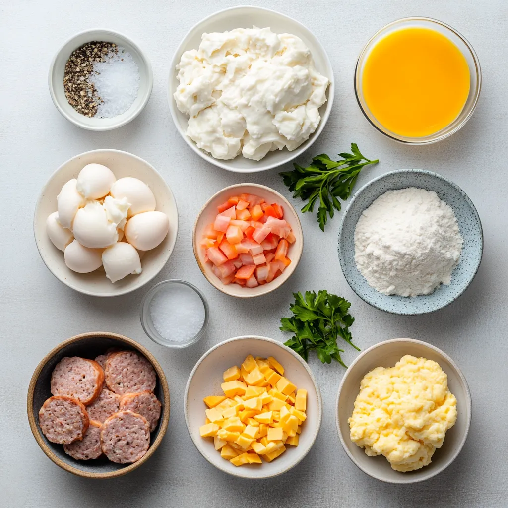 The Savory Biscuit Breakfast Casserole Delight is the ultimate way to kickstart your day, offering a fabulous fusion of hearty flavors and comforting textures. The dish combines the richness of eggs with the savory goodness of sausage or ham, all enveloped in flaky biscuit dough, making it a beloved choice for breakfast enthusiasts. It’s not just a meal; it's a gathering centerpiece, seamlessly accommodating families or brunch events, and the colorful medley of fresh vegetables elevates both its taste and visual appeal.