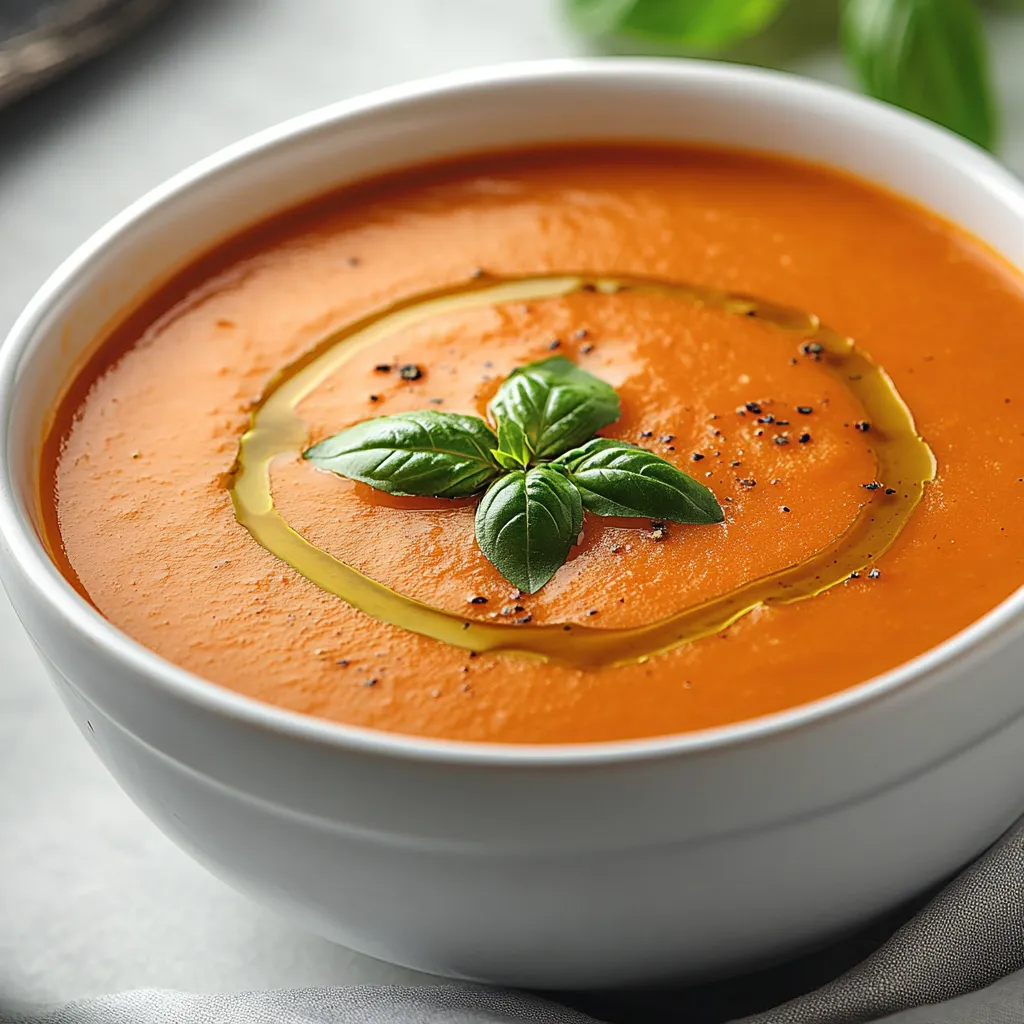 Exploring the comfort of homemade soups often leads us to delightful choices, and Creamy Tomato Bliss Soup is no exception. This comforting dish combines fresh tomatoes with rich cream, creating a velvety texture that can warm your heart and soul. The balance of flavors—from the sweetness of the tomatoes to the lushness of the cream—offers an inviting taste that’s hard to resist. Perfect for lunch or dinner, it’s an easy recipe that brings a slice of culinary bliss to your table.