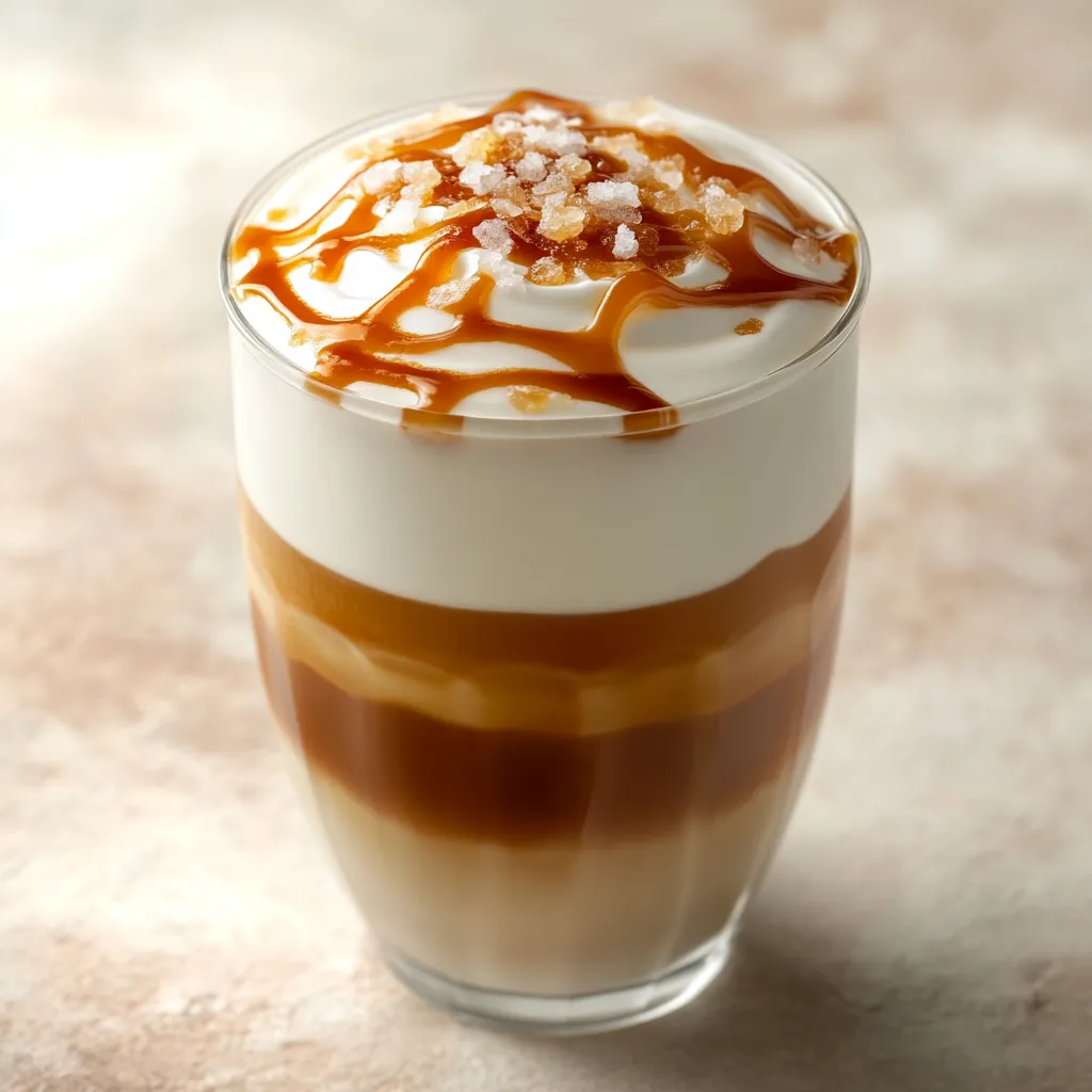Delve into the delightful world of coffee with a refreshing twist through this Cold Foam Caramel Macchiato. This drink combines rich cold brew coffee with velvety cold foam and sweet caramel to create a visual and sensory delight. The smooth cold brew acts as the perfect base for the rich flavors, while the cold foam brings an airy texture that complements each sip. Ideal for warm days or as an indulgent afternoon treat, this homemade beverage will elevate your coffee experience to new heights.