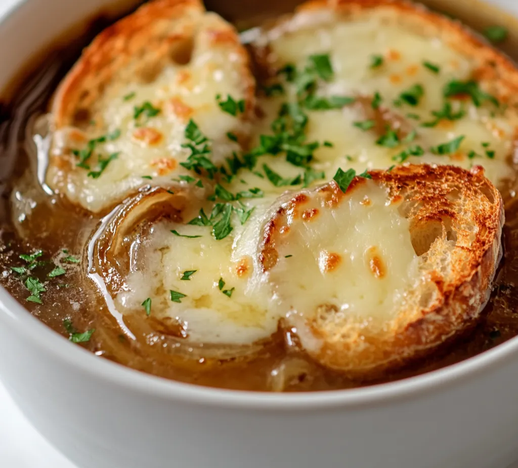 The alluring aroma of freshly caramelized onions wafting through the kitchen is a comforting embrace, inviting everyone to gather around the table. French onion soup, with its rich flavors and elevated textures, has become a beloved staple for many home cooks. This Savory Slow Cooker French Onion Soup Extravaganza offers a beautiful marriage of simplicity and distinct taste, turning a classic recipe into a hassle-free slow-cooked delight. The slow cooking method allows for the full potential of flavors to develop, making each bowl a cozy meal that's perfect for chilly evenings or special occasions.