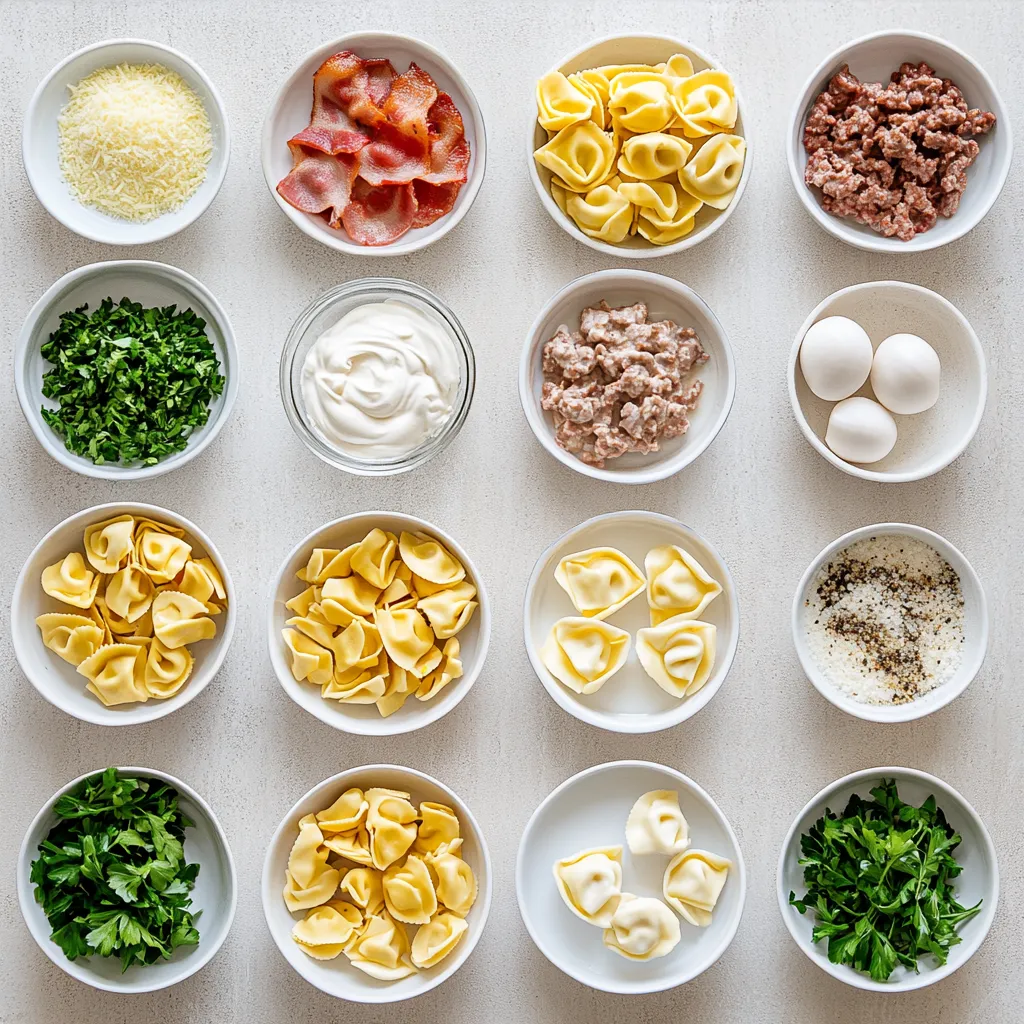 Understanding the fusion of flavors is the essence of great cooking. The Bacon Cheeseburger Tortellini Delight brilliantly merges quintessential comfort foods—rich, creamy tortellini intertwined with the savory goodness of a cheeseburger. Each bite offers a delightful experience, with the cheese tortellini providing a perfect vessel for the rich, meaty sauce while the crispy bacon adds an irresistible crunch. This dish transforms the traditional elements of a cheeseburger into a creamy pasta dish that is sure to satisfy diverse palates.