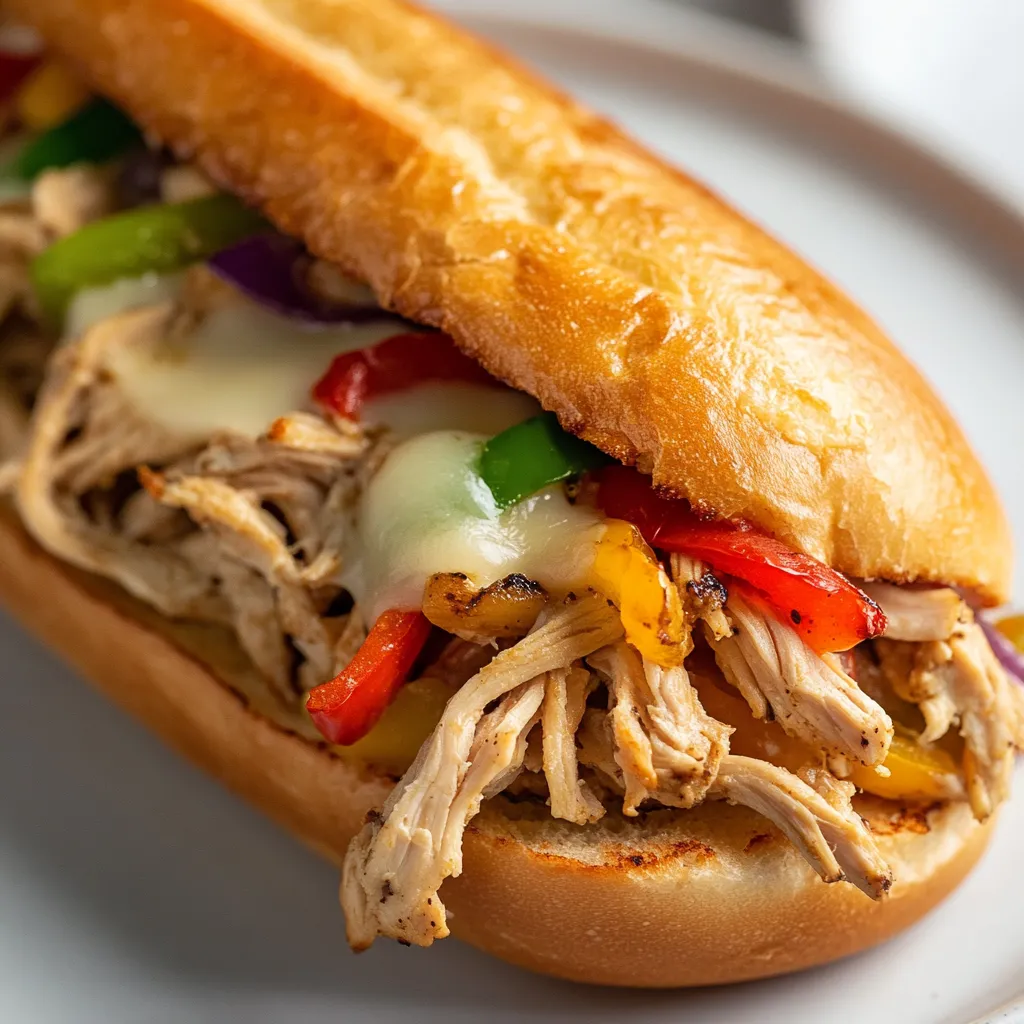 The wholesome crockpot chicken Philly cheesesteak is a delightful twist on the classic cheesesteak recipe, bringing all the beloved flavors with a healthier spin. By using boneless, skinless chicken breasts instead of traditional beef, this version not only slashes fat content but also makes for an incredibly tender and juicy filling. The addition of colorful bell peppers, onions, and melted provolone cheese creates a mouthwatering combination that is sure to please both families and guests alike.