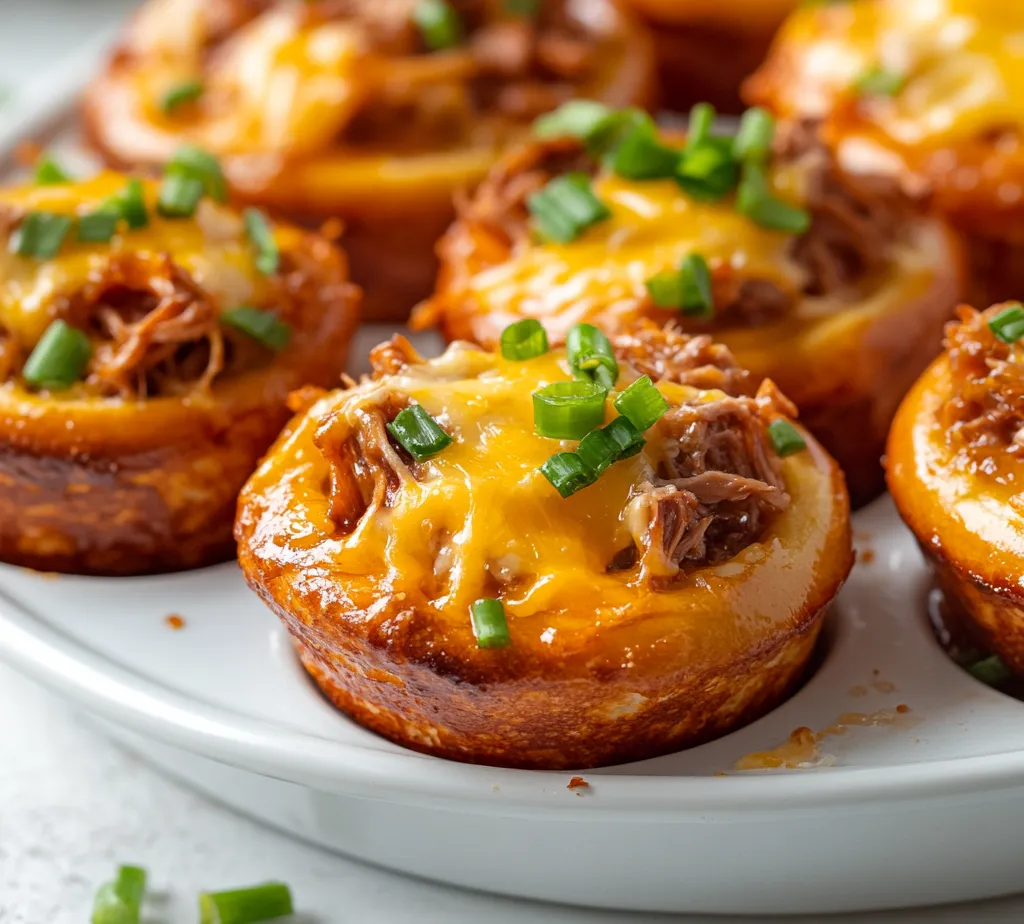 BBQ Pulled Pork Pretzel Cups are a delicious fusion of savory flavors wrapped in a delightful pretzel crust, making them an irresistible appetizer or snack. These bite-sized treats combine the tender, smoky flavor of pulled pork slathered in BBQ sauce with a creamy layer of cheese and a satisfyingly chewy pretzel shell. Perfect for game day gatherings, parties, or casual family dinners, this recipe is designed to impress your guests and elevate your culinary repertoire.