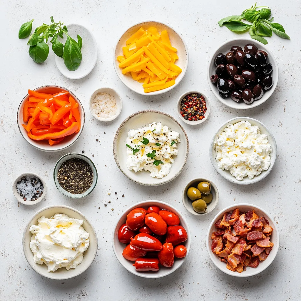 Savory stuffed mini peppers are a delightful fusion of vibrant colors and bold flavors, making them an exceptional choice for appetizers or snacks. These bite-sized treats are not only visually appealing but also versatile, as they can fit seamlessly into a variety of gatherings—whether it's a festive celebration, a casual get-together, or an elegant dinner party. Their attractive, sweet crunch pairs beautifully with a creamy, savory filling, creating an explosion of taste in every bite.