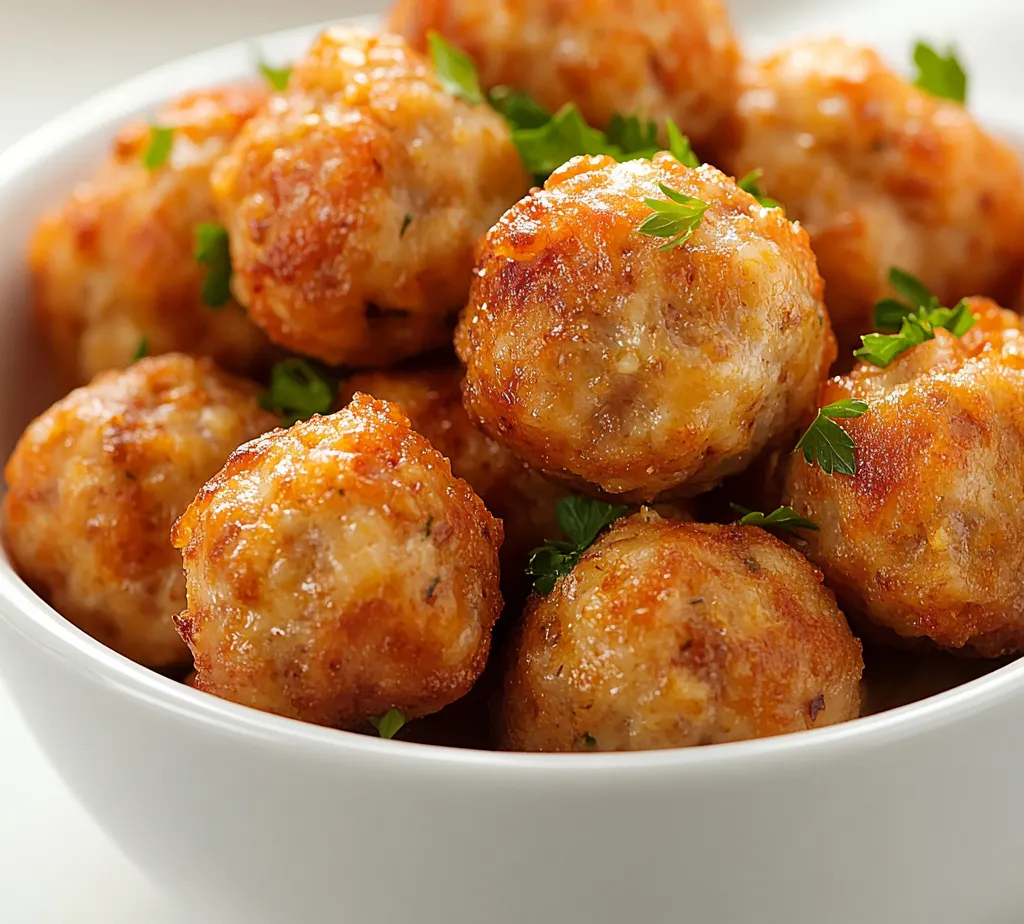 Sausage Cheese Balls Extravaganza is a delightful recipe that brings together the savory goodness of breakfast sausage and the rich flavor of sharp cheddar cheese. These bite-sized treats are not only delicious but also incredibly simple to make, making them the perfect choice for any gathering or as a satisfying snack. Whether you're hosting a festive party, a casual get-together, or simply want to indulge in a tasty bite, these sausage cheese balls will fill your home with a mouthwatering aroma that is hard to resist.