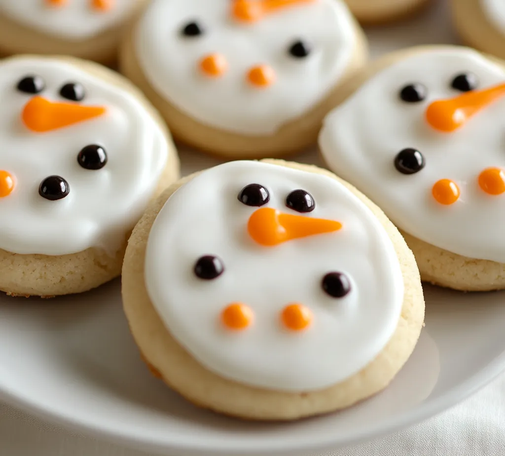 Frosty Snowman Cookies are the quintessential holiday treat that brings cheer and sweetness to any festive gathering. With their charming snowman shape, these cookies not only taste great but also serve as delightful decorations for your dessert table. The playful design, combined with delicious flavors, makes them a perfect dessert for holiday parties, family gatherings, or just a cozy night spent baking with loved ones. Each cookie has a crisp edge, while the center stays soft and chewy, delivering a wonderful texture that complements their sweet and subtly nutty flavor.