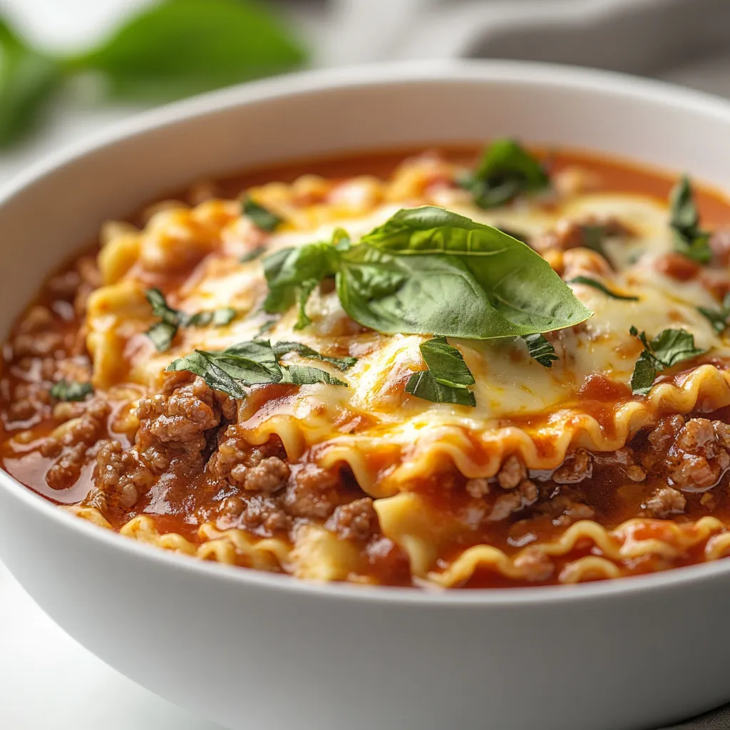 As the chill of winter sets in, there's nothing quite like a warm bowl of soup to bring comfort and satisfaction. Comforting Lasagna Soup provides the hearty and familiar flavors of traditional lasagna in a more approachable, cozy form. It’s a dish that promises to warm both your body and soul, making it an ideal choice for family dinners or gatherings with friends. With a medley of ground beef or Italian sausage, aromatic vegetables, and a creamy cheese topping, this soup captures the essence of lasagna in a delicious and inviting way.