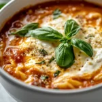 Lasagna soup is the epitome of comfort food, perfectly embodying the warm, hearty flavors that many of us crave. This dish brings together all the traditional ingredients of lasagna and reimagines them in a bowl, making it a soothing meal that is both satisfying and easy to prepare. The warm broth and melty cheeses create a delightful embrace, perfect for gathering around with family on a chilly evening or for enjoying a cozy night in.