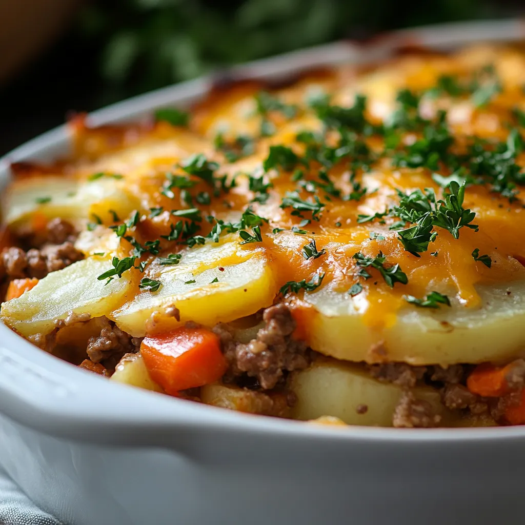 Hobo Casserole is a classic comfort food that evokes the warmth and nostalgia of home-cooked meals. This delightful dish deftly combines layers of ground beef, hearty vegetables, and tender potatoes, baked together for a fulfilling experience. Perfect for family dinners or gatherings, Hobo Casserole promises not just a satisfying meal but also a wonderful way to bring people together around the dinner table.