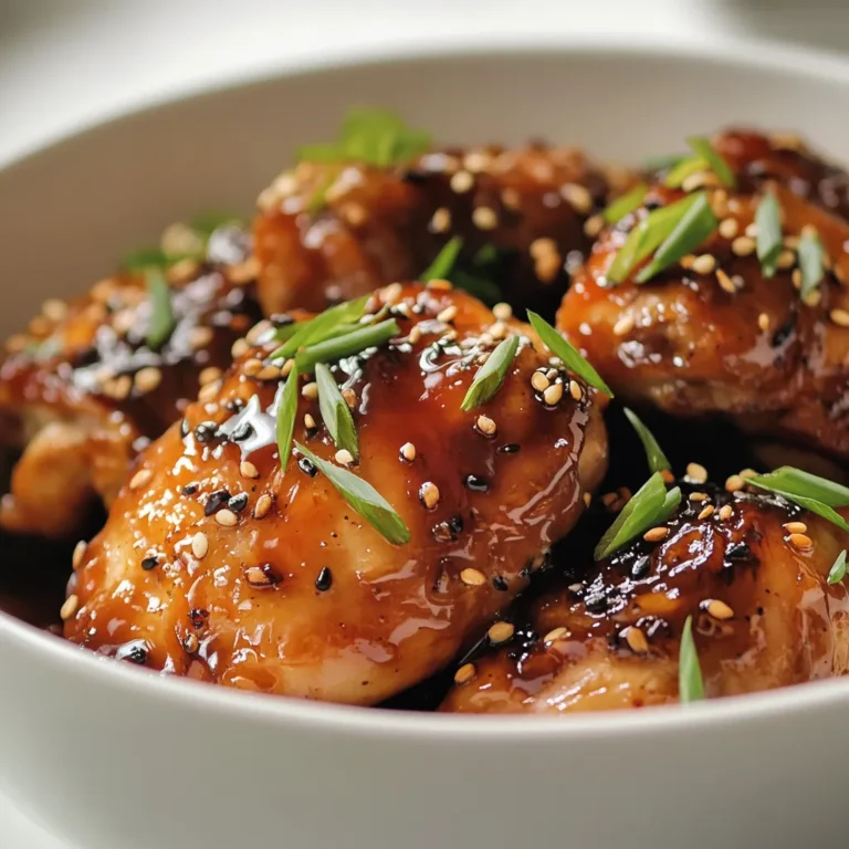 Exploring the world of flavors in Asian cuisine can be an exciting journey, and nothing encapsulates this better than the Caramelized Soy Chicken Delight. This dish brilliantly combines sweet, savory, and umami notes, resulting in chicken that is tender and full of rich flavor. The caramelization of the marinade creates a glossy glaze that sticks to each piece of chicken, enhancing its appeal. Whether you’re entertaining guests or preparing a comforting family meal, this recipe is sure to impress. The aromatic garlic and ginger combined with the deep flavors of soy sauce create a tantalizing sauce that everyone will love.