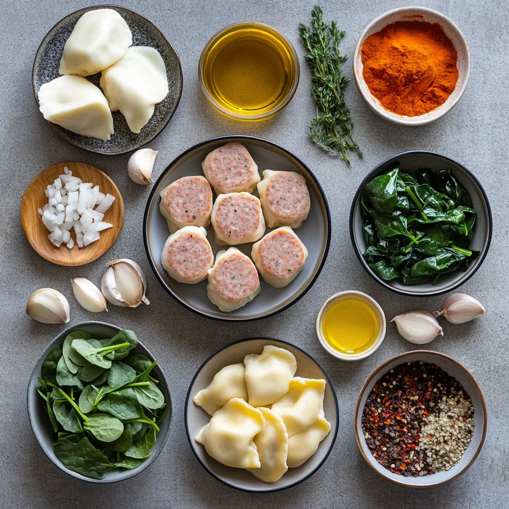 Creamy One-Pan Pierogi with Turkey Sausage Delight is a wonderfully comforting dish that makes for an ideal meal after a long day. This fantastic recipe marries the richness of heavy cream with the savory flavors of turkey sausage, creating a dish that envelops your taste buds in warmth and satisfaction. The pierogi, filled with potato and cheese, add a delightful chewiness and heartiness to the dish, making it perfect for cozy family dinners or casual gatherings.