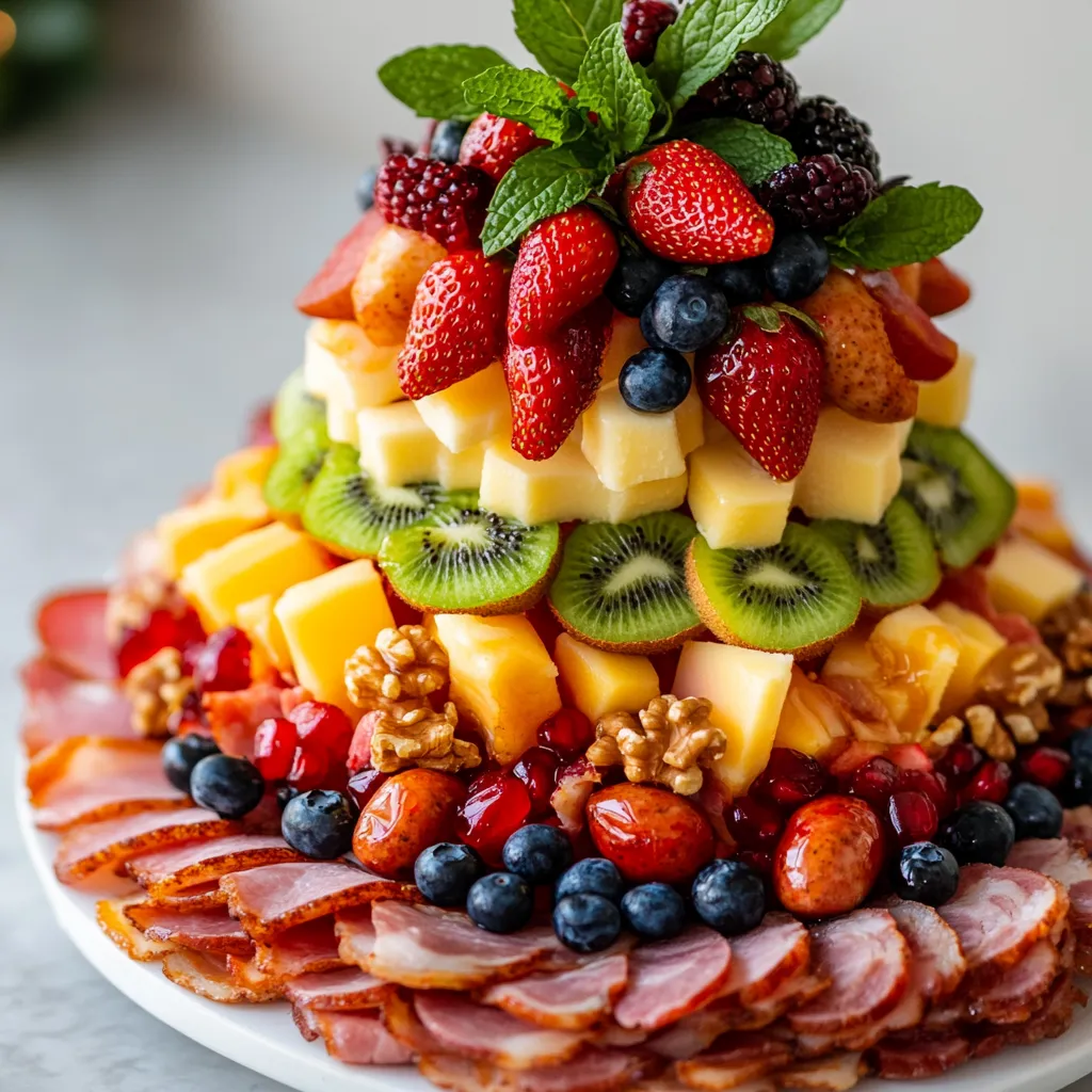 The Breakfast Christmas Tree Charcuterie Board is a delightful way to celebrate the holiday season, bringing joy and creativity to your breakfast or brunch spread. Ideal for festive gatherings, this impressive board displays an array of breakfast favorites that capture the essence of the holidays. Bursting with color, flavor, and texture, it serves as both a delicious meal and a stunning centerpiece, guaranteed to wow your guests.