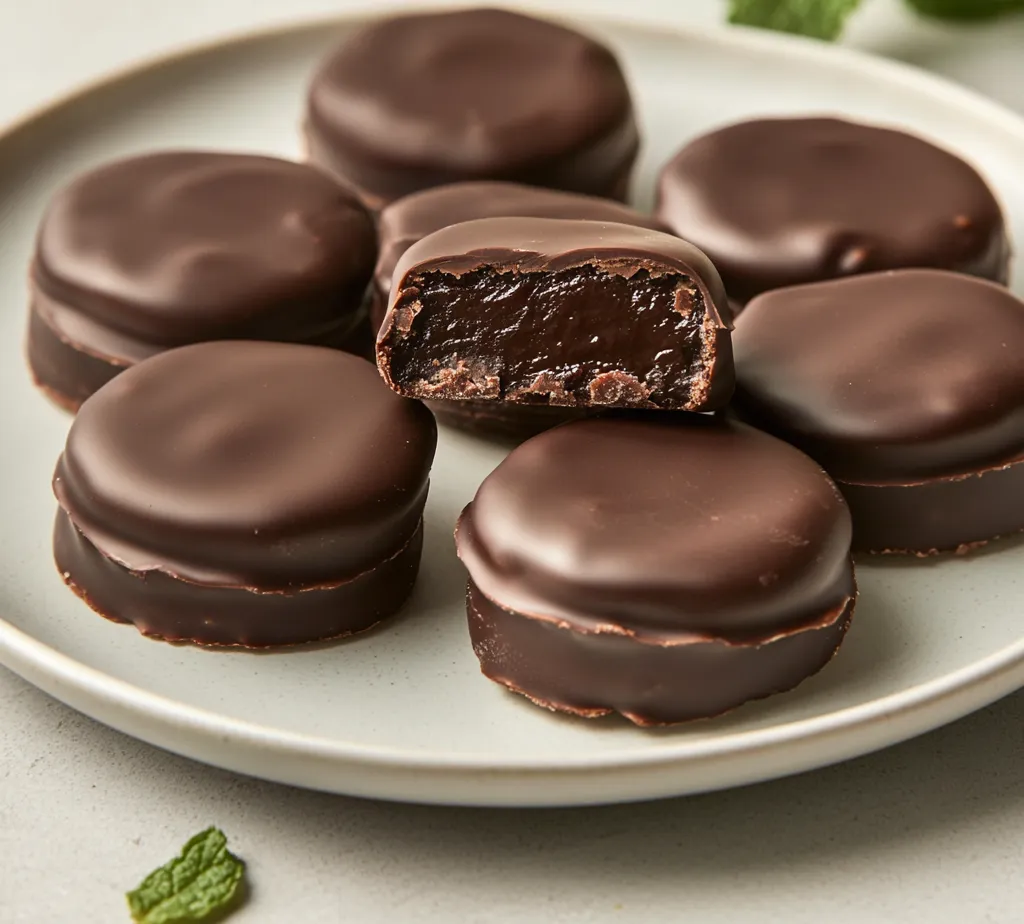 Homemade Peppermint Patties are a delightful treat that perfectly blend the refreshing flavor of peppermint with a rich chocolate coating. These candies are not only a delicious indulgence but also a nostalgic reminder of childhood favorites. Commonly enjoyed during festive occasions, they offer a balance of sweetness with a cool minty taste that invigorates the palate. Whether enjoyed as an after-dinner dessert, a snack, or a unique gift for loved ones, these peppermint patties are sure to impress with their homemade charm.