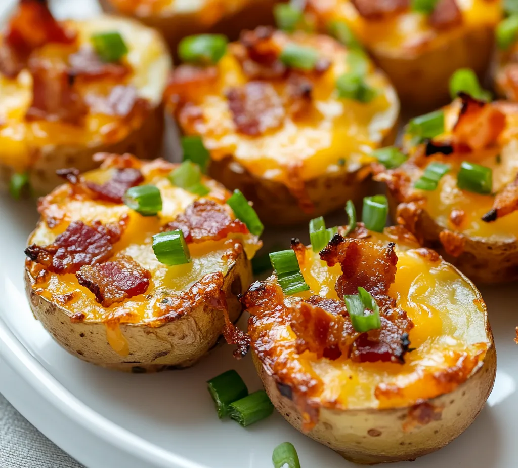 Cheesy Jalapeño Popper Potato Bites are the perfect combination of comfort food and party fare, making them an irresistible treat at gatherings. With their creamy filling and a spicy kick from fresh jalapeños, these bites deliver flavor in every mouthful. They offer a delightful crunch on the outside, leading to a gooey, cheesy center loaded with bacon and spices. Ideal for game nights, barbecues, or as an appetizer during holidays, these crispy morsels are sure to please guests of all ages.