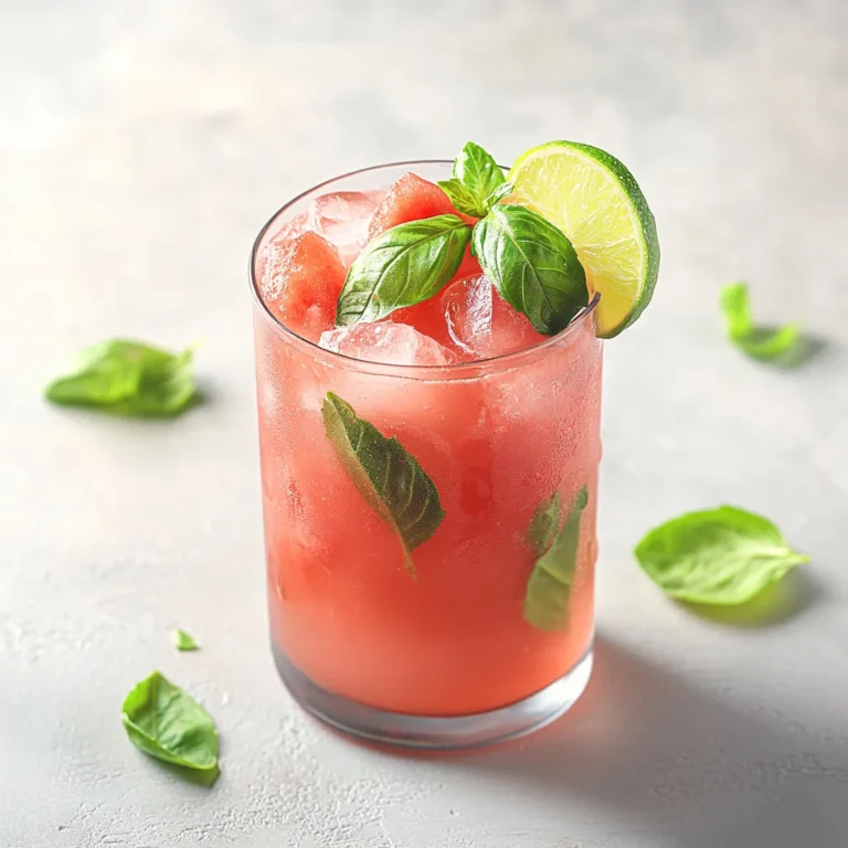 As summer arrives with its warmth and sunshine, there's nothing quite as refreshing as a cool drink to help you beat the heat. The Watermelon Basil Cooler Delight is a perfect embodiment of summer's essence, combining the hydrating sweetness of watermelon with the aromatic notes of fresh basil. This invigorating beverage is not only easy to prepare but also brings a visual and flavorful punch, making it ideal for gatherings, picnics, or simply enjoying a quiet day at home.