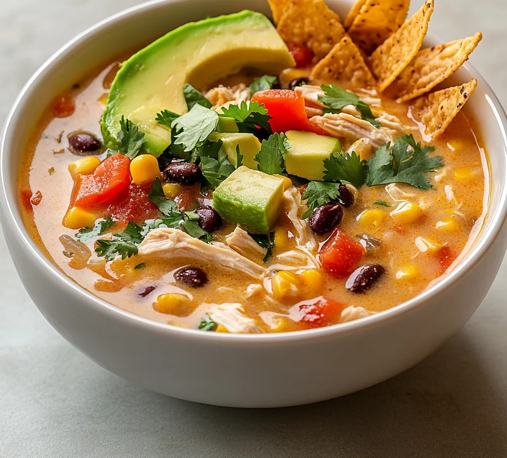 Creamy chicken tortilla soup is a quintessential comfort food that warms the soul with its rich flavors and hearty ingredients. This delightful dish is perfect for chilly evenings or anytime you crave a cozy bowl of goodness. At its core, the soup combines tender chicken, vibrant vegetables, and a blend of spices that meld together to create a symphony of delectable tastes and textures.