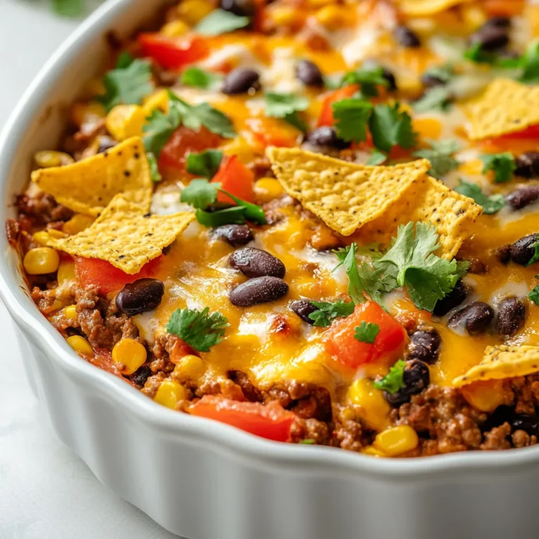 The Delightful Casserole Extravaganza is a picturesque dish that has gained a cherished spot in family cookbooks across homes. Its repute speaks to its comforting qualities, making it an ideal choice for cozy family dinners, potluck gatherings, or even a quick weeknight meal. This casserole shines through its harmonious blend of flavors, as an array of vibrant vegetables, savory meats, and hearty beans come together seamlessly with a creamy cheese component.