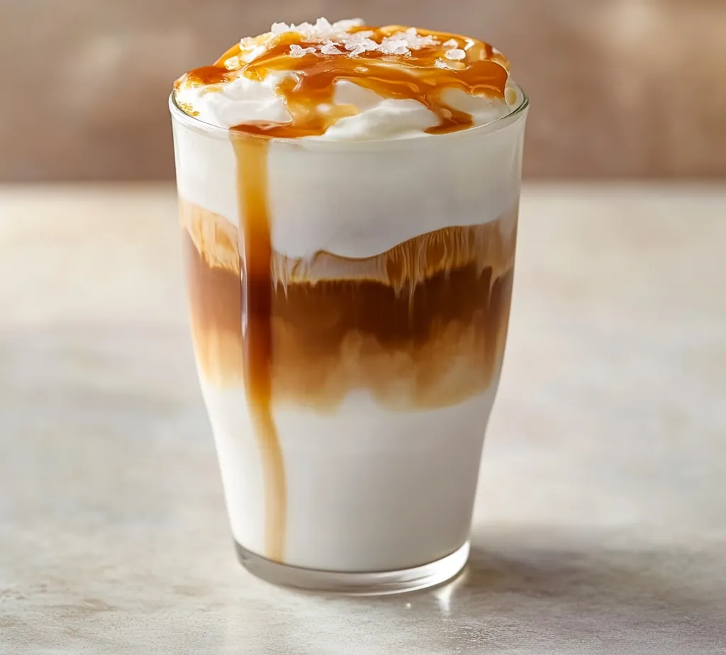 Delve into the delightful world of coffee with a refreshing twist through this Cold Foam Caramel Macchiato. This drink combines rich cold brew coffee with velvety cold foam and sweet caramel to create a visual and sensory delight. The smooth cold brew acts as the perfect base for the rich flavors, while the cold foam brings an airy texture that complements each sip. Ideal for warm days or as an indulgent afternoon treat, this homemade beverage will elevate your coffee experience to new heights.