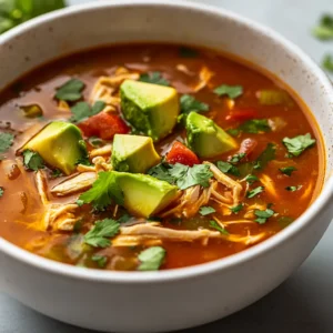 Spicy Low-Carb Chicken Tortilla Soup is the perfect dish for anyone seeking a warm and zesty meal that won’t derail their health goals. This soup marries comforting flavors with a nutritious profile, thanks to its careful selection of ingredients. Each spoonful offers a delightful combination of spicy and savory elements that satisfy cravings while remaining low in carbohydrates. Whether you enjoy it as a light dinner or a hearty lunch, it’s a versatile recipe that brings together the richness of chicken broth with the vibrancy of fresh vegetables.