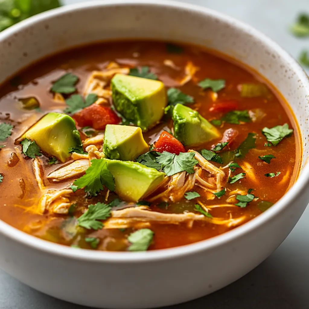 Spicy Low-Carb Chicken Tortilla Soup is the perfect dish for anyone seeking a warm and zesty meal that won’t derail their health goals. This soup marries comforting flavors with a nutritious profile, thanks to its careful selection of ingredients. Each spoonful offers a delightful combination of spicy and savory elements that satisfy cravings while remaining low in carbohydrates. Whether you enjoy it as a light dinner or a hearty lunch, it’s a versatile recipe that brings together the richness of chicken broth with the vibrancy of fresh vegetables.