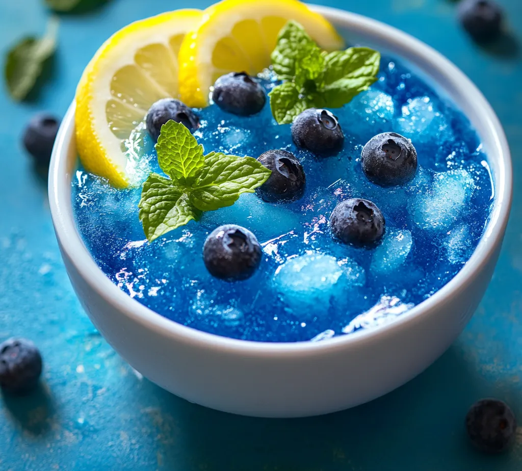 The allure of a refreshing beverage on a warm day is undeniable, and the Frozen Blue Lemon Punch is the perfect companion for summer gatherings or cozy evenings alike. With its vibrant blue color and invigorating citrus flavor, this delightful concoction captures the essence of summer in a glass. This punch not only provides a visually stunning presentation but also offers a refreshing taste that can quench any thirst. The blend of flavors—juicy lemons, sweet blue raspberry lemonade, and a hint of fizz—creates a symphony of tastes that is sure to charm your palate.