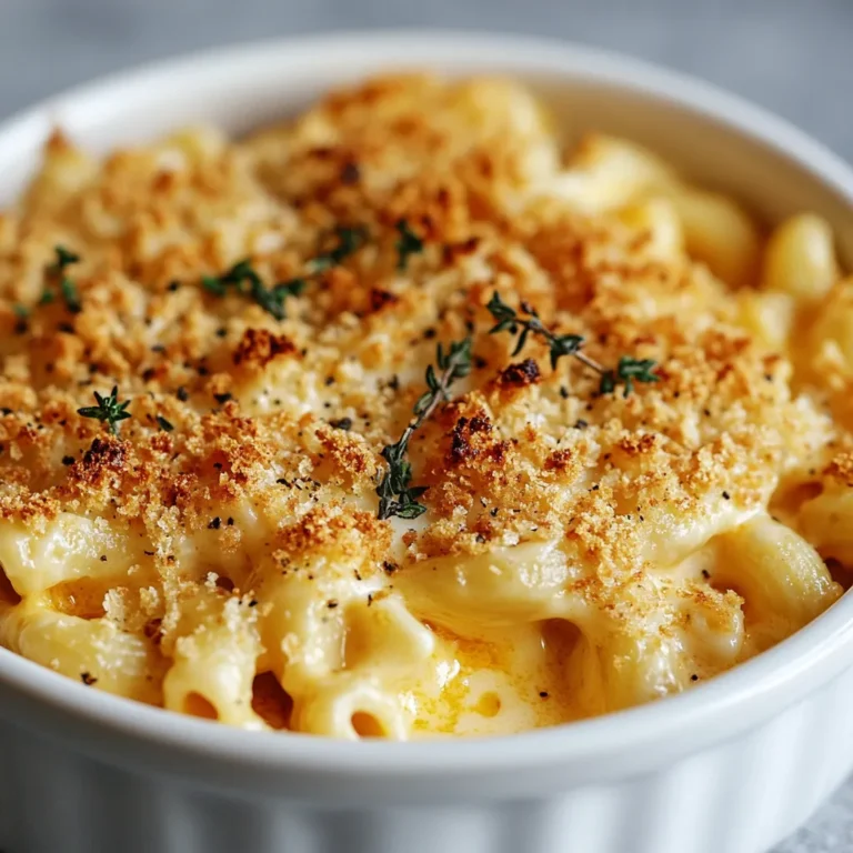 Cheesy Comfort Delight is a mouthwatering dish that embodies the essence of homestyle cooking. Known for its creamy texture and rich cheesy flavor, this macaroni and cheese recipe is sure to transport you back to your childhood while also satisfying your adult palate. Perfect for family gatherings, casual weeknight dinners, or even as a side dish at special occasions, this comforting meal brings warmth and joy to any table.