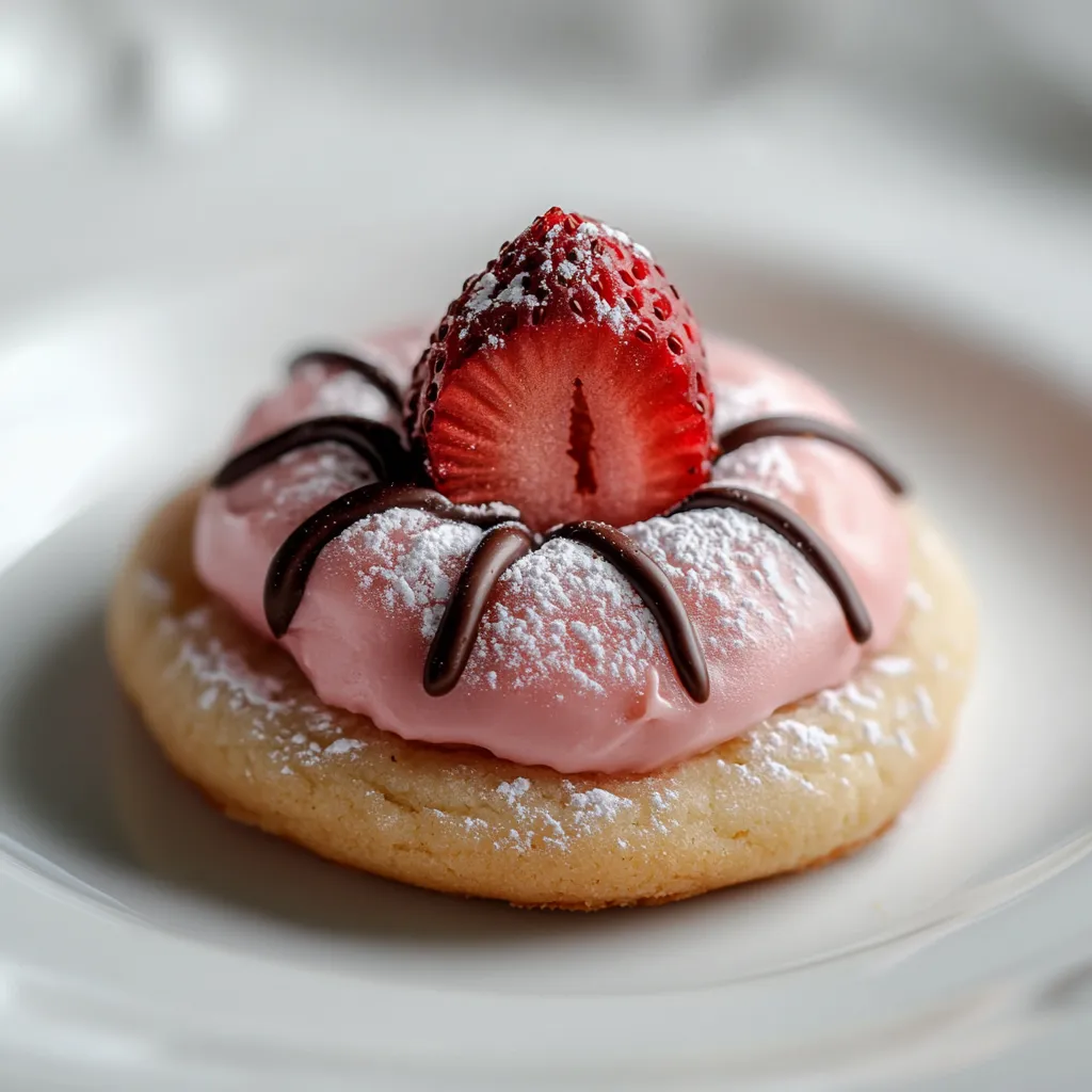 Strawberry Kiss Cookies are a delightful addition to any cookie platter. With their vibrant pink hue and rich flavor, they are sure to impress both family and friends. These cookies combine the sweetness of strawberries with the classic chocolate kiss on top, creating a perfect balance of flavors. As you take a bite, you’ll experience a meltingly soft texture that contrasts beautifully with a slightly crisp edge, making them not just visually appealing but a delight for the palate.
