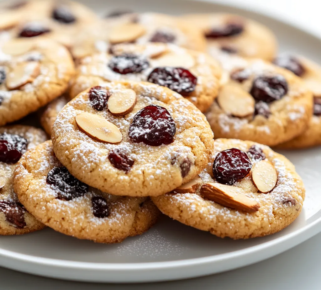 Exploring the delightful combination of almond and cherry in cookie form, these Almond Cherry Delight Cookies offer a unique twist on your traditional cookie experience. Perfectly soft and chewy, these treats are infused with rich flavors that create a mouthwatering dessert for any occasion. The contrasting textures of dried cherries and slivered almonds harmonize beautifully in each bite, making them an irresistible treat for cookie lovers.