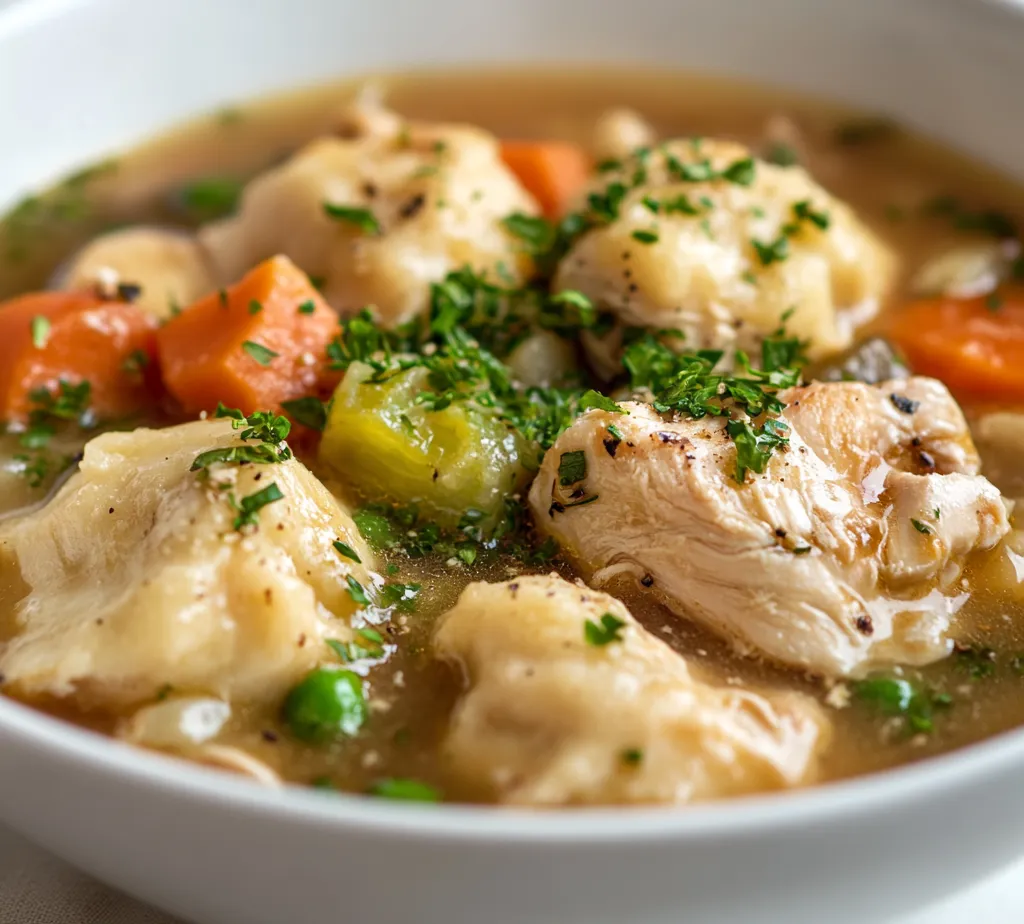 Cozy Comfort: Ultimate Crockpot Chicken and Dumplings is the perfect dish to warm your soul on a chilly day. This comforting recipe combines tender chicken, vibrant vegetables, and fluffy dumplings simmered to perfection in a savory broth. The wholesome combination of ingredients creates an inviting aroma that fills your kitchen, beckoning everyone to gather around the table for a satisfying meal.