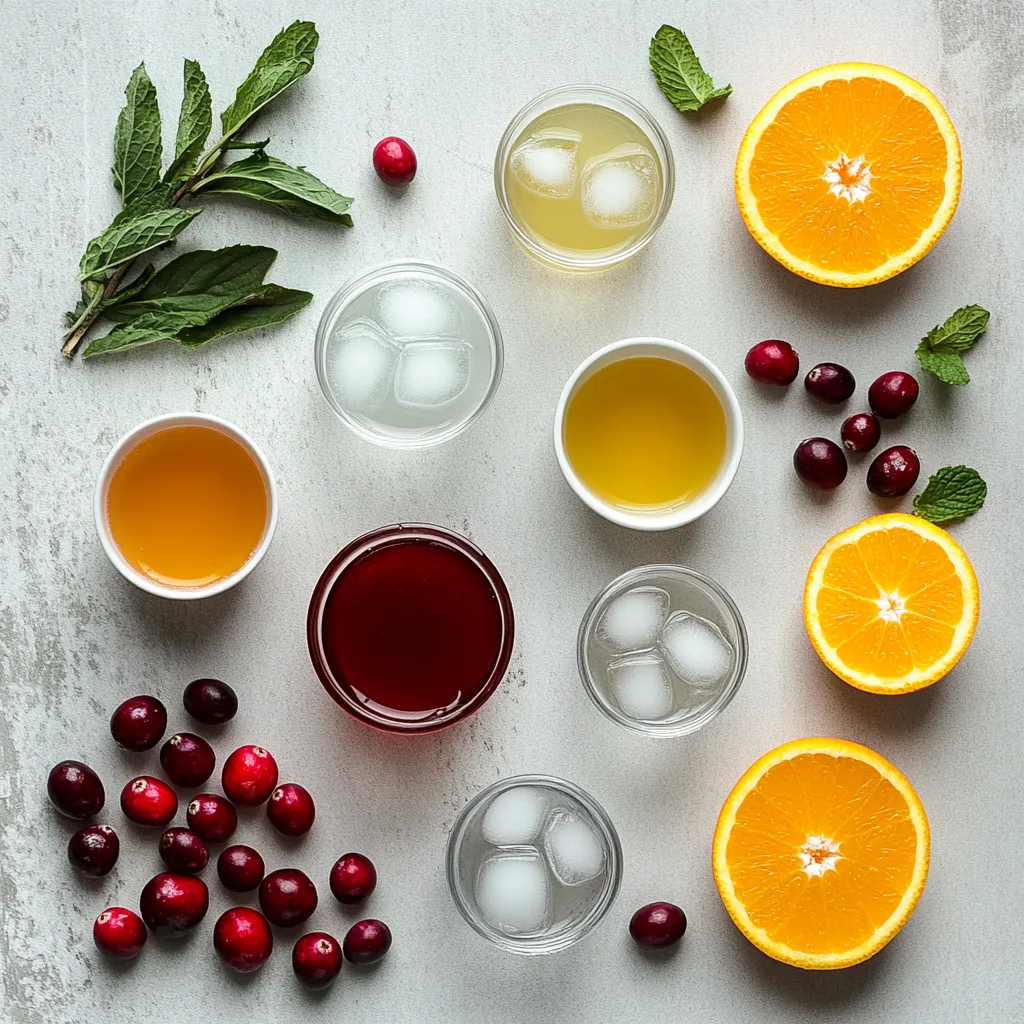 The Cranberry Orange Sparkler is a vibrant and refreshing drink that captures the essence of celebration with its delightful mix of flavors. Combining the tartness of unsweetened cranberry juice with the bright, zesty notes of freshly squeezed orange juice, this sparkler is the perfect addition to your holiday gatherings, brunches, or any festive occasion. The effervescence from sparkling water or club soda elevates this drink, creating a bubbly experience that is both refreshing and invigorating.