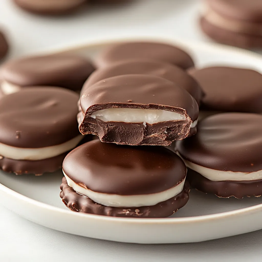 Homemade Peppermint Patties are a delightful treat that perfectly blend the refreshing flavor of peppermint with a rich chocolate coating. These candies are not only a delicious indulgence but also a nostalgic reminder of childhood favorites. Commonly enjoyed during festive occasions, they offer a balance of sweetness with a cool minty taste that invigorates the palate. Whether enjoyed as an after-dinner dessert, a snack, or a unique gift for loved ones, these peppermint patties are sure to impress with their homemade charm.