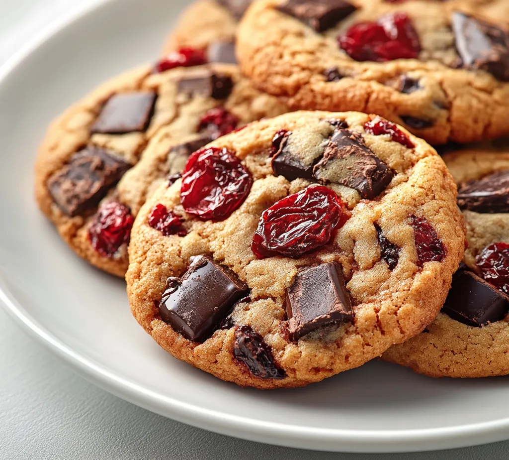 Cherry Chocolate Chunk Bakery Cookies are a delightful fusion of flavors that brings together the rich, indulgent taste of dark chocolate with the tartness of dried cherries. These cookies not only fulfill sweet cravings but also provide a pleasant texture that combines chewy cherries with luscious chocolate, creating an enticing treat for any palate. Perfectly suited for both casual snacking and elevated special occasions, these cookies have a versatile charm that can brighten up any gathering, whether it’s a birthday, holiday party, or an afternoon coffee break.