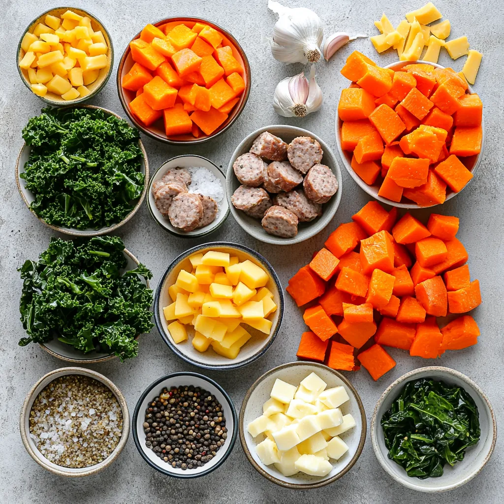 Sweet potatoes paired with Italian sausage create a delightful fusion of flavors that is both comforting and satisfying. This Sweet Potato and Sausage Bake marries the earthiness of sweet potatoes with the robust, savory notes of sausage, making it an ideal dish for family dinners or casual gatherings. The interplay of flavors is not only warming, but it also evokes a sense of home and well-being, perfect for any time of the year.