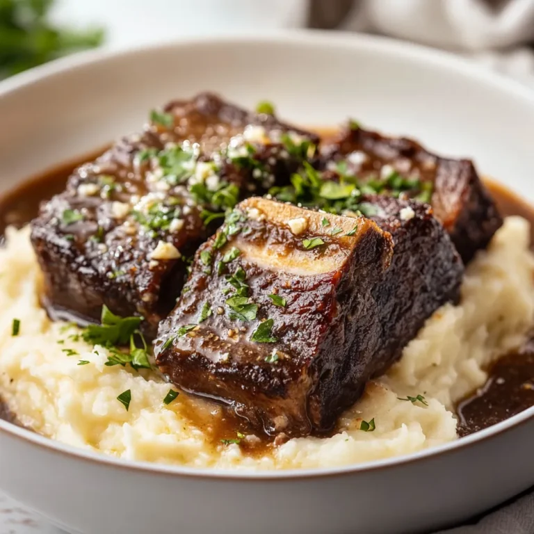 The combination of tender braised short ribs and creamy garlic-infused mashed potatoes is a comfort food lover's dream. This dish is not only a treat for the taste buds but also a visual delight, making it an excellent choice for family gatherings or special occasions where you want to impress. The succulent beef short ribs, carefully braised until fork-tender, absorb a medley of rich flavors from the spices and vegetables, while the garlic-infused mashed potatoes offer a creamy, indulgent contrast. In this article, we will break down the intricate process of preparing this mouthwatering dish, focusing on every step and ingredient to ensure a delightful result.