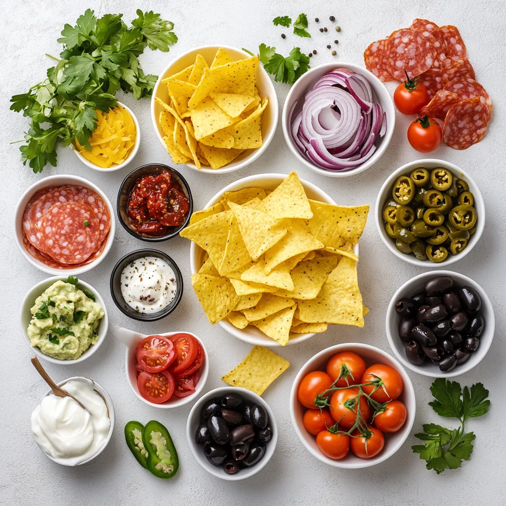 Exploring the delightful fusion of culinary traditions, gourmet crispy charcuterie nachos elevate the classic snack to a whole new level. Packed with an enticing mix of cheeses, cured meats, and fresh toppings, they provide an explosion of flavors in every bite. The combination of crispy tortilla chips with layers of melt-in-your-mouth cheese alongside the savory richness of assorted cured meats makes these nachos a standout dish for any occasion.