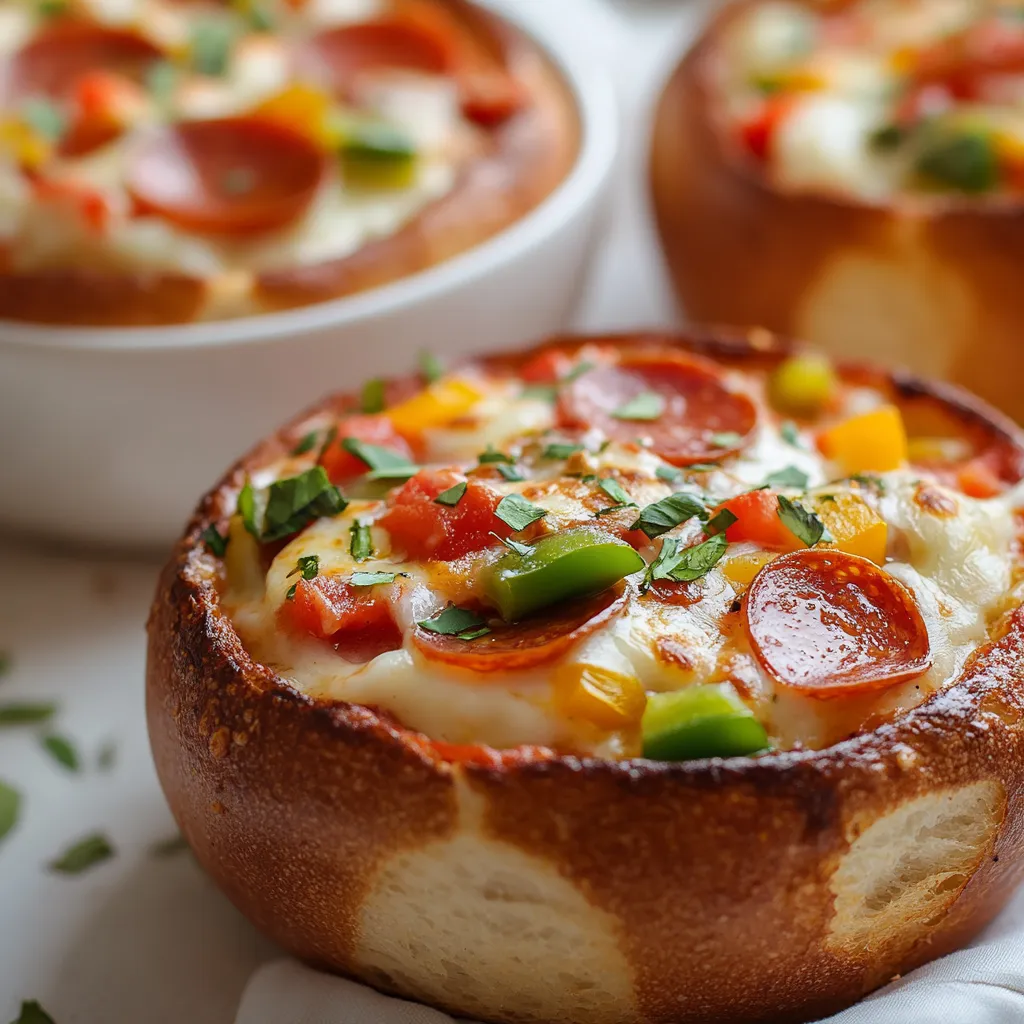 Understanding the allure of cheese-based appetizers, Cheesy Pizza Dip in Sourdough Bread Bowls offers a unique twist on traditional pizza flavors. This dish is perfect for gatherings, game days, or cozy nights in, combining the joy of pizza with the fun of dipping. The creamy, cheesy filling encased in a warm, crusty sourdough bowl creates a delightful taste experience that pleases palates young and old alike. Each bite of this dish evokes the flavors of classic pizza while presenting them in a fun, interactive way.