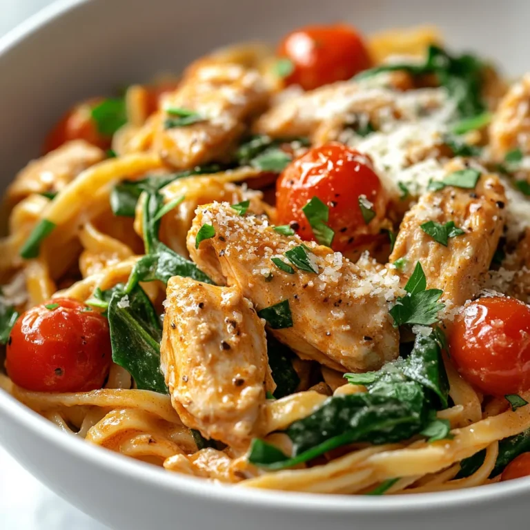 Exploring hearty flavors and comforting textures, Cowboy Butter Chicken Linguine is a dish that captures the essence of a rich, creamy pasta. This delightful recipe features tender chicken sautéed to perfection, combined with vibrant spices and fresh vegetables, all enveloped in a luscious butter sauce over linguine pasta. Perfectly balancing savory and slightly spicy notes, each bite of this dish transports you to a rustic farmhouse setting where hearty meals are shared and enjoyed.