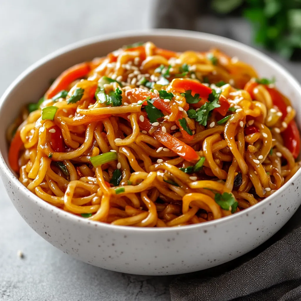 Yakisoba is a beloved Japanese noodle dish that has become popular worldwide for its versatility and flavor. Known for its stir-fried noodles, yakisoba can be easily tailored with various vegetables and proteins, making it a suitable choice for any meal. This easy recipe for Springtime Yakisoba Noodles Delight brings a refreshing twist to the classic dish, highlighting seasonal ingredients like colorful bell peppers, crisp bean sprouts, and nutrient-rich carrots.