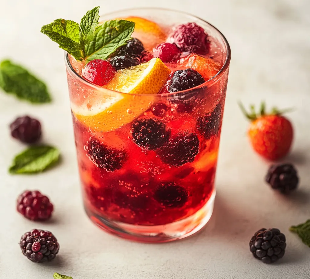 As the temperatures rise and the days stretch longer, the call for refreshing beverages becomes unavoidable. The Berry Citrus Garden Fizz is the perfect answer to that call, promising a vibrant burst of flavors that invigorates the senses. A delightful combination of assorted berries, freshly squeezed citrus juices, and sparkling water, this drink is not only refreshing but visually stunning. It embodies the essence of summer with its bright colors and zesty notes, making it an ideal choice for relaxing afternoons by the pool, festive brunches, or casual picnics in your garden.