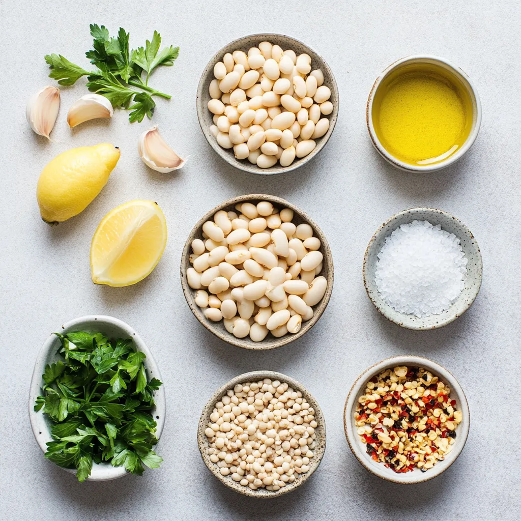 Garlic Lemon White Bean Delight is an enticing and vibrant dish that perfectly marries tangy and savory flavors. This creamy bean mash is accentuated by fragrant garlic and zesty lemon, creating a delightful treat for the palate. Its mouthwatering taste and subtle hints of heat make it a standout addition to any spread, whether you're hosting an intimate gathering or looking to impress at a dinner party.