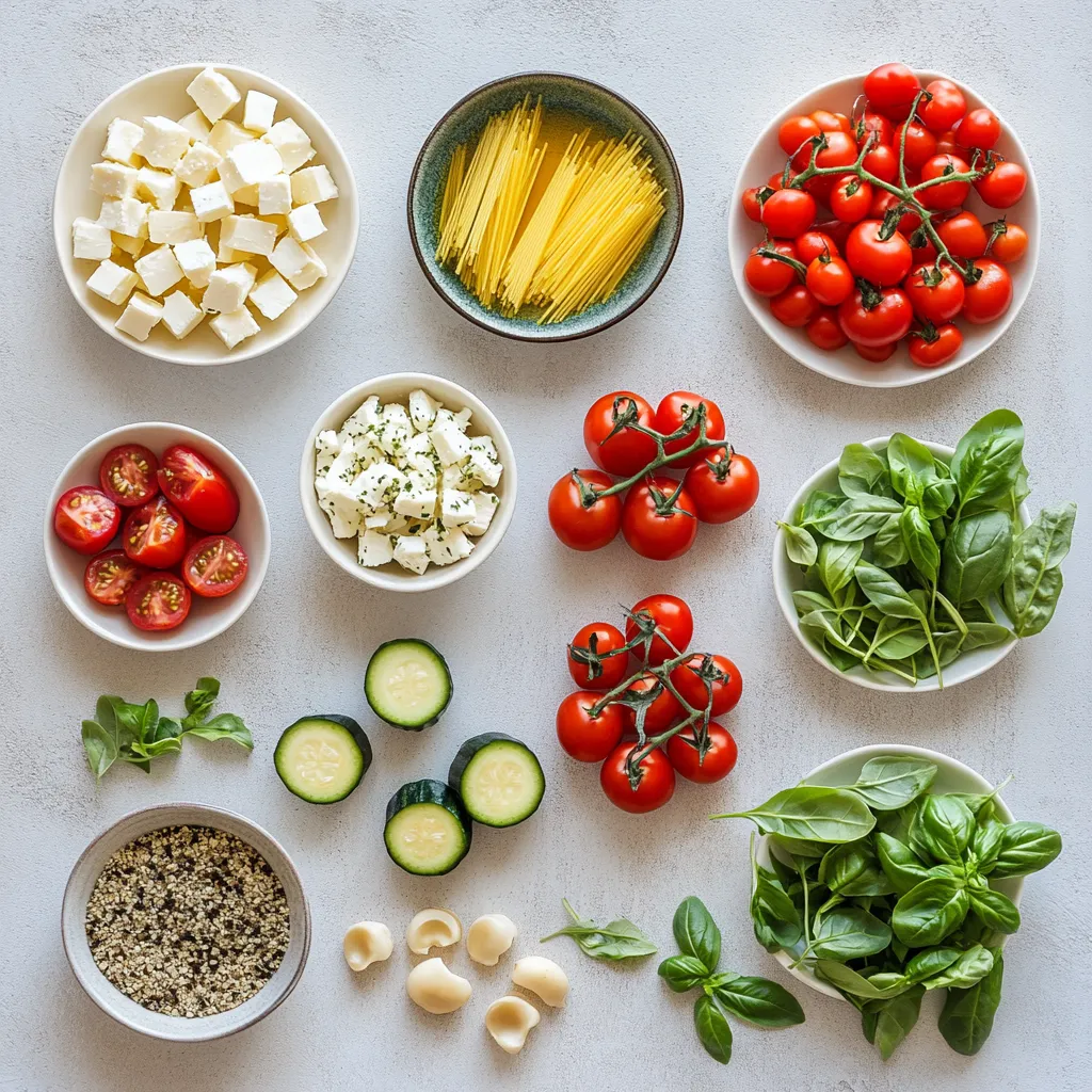 Mediterranean cuisine is often celebrated for its vibrant colors, fresh flavors, and wholesome ingredients, and the Mediterranean Veggie Pasta with Baked Feta is no exception. This delightful dish masterfully merges the robust taste of fresh vegetables with the creaminess of baked feta cheese, creating a meal that is both exceedingly satisfying and nutritious. Whether you are looking for a quick weeknight dinner or an inviting dish for a weekend gathering, this recipe perfectly captures the essence of Mediterranean cooking.