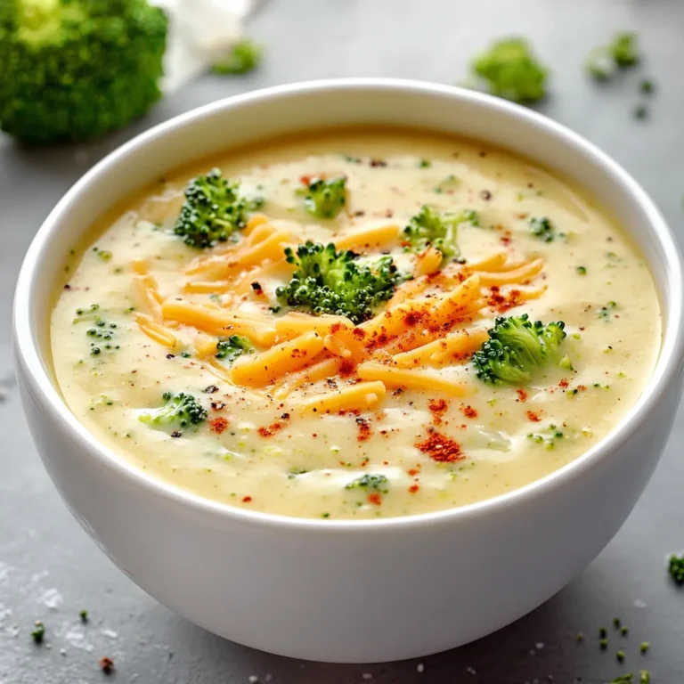 In this article, we delve into the rich and flavorful world of soup with a delightful recipe for Cozy Crock Pot Broccoli Cheddar Soup. This comforting dish combines the fresh taste of broccoli with creamy sharp cheddar, making it perfect for cold weather or as a hearty meal any time of year. The warm notes from the sharp cheddar cheese paired with the fresh, slightly crunchy broccoli create a delightful experience for the palate. Ideal for family dinners or meal prepping, it not only satisfies cravings but also supports nutritional needs, making it a nutritious choice that everyone can enjoy.