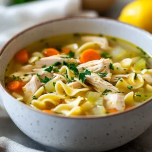 The comfort of homemade chicken noodle soup is unparalleled, especially during colder months or when you're feeling under the weather. This cozy recipe has everything you need for a satisfying meal, combining tender chicken, hearty vegetables, and flavorful noodles in a warm, soothing broth. Whether you’re cooking for your family or enjoying a quiet evening by yourself, this chicken noodle soup is sure to become a beloved recipe in your home.