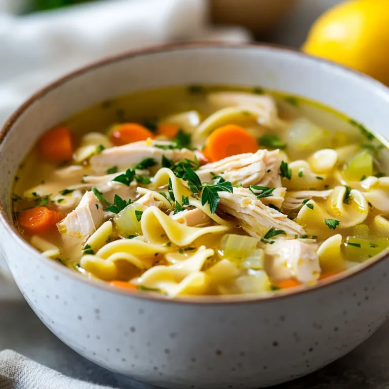 The comfort of homemade chicken noodle soup is unparalleled, especially during colder months or when you're feeling under the weather. This cozy recipe has everything you need for a satisfying meal, combining tender chicken, hearty vegetables, and flavorful noodles in a warm, soothing broth. Whether you’re cooking for your family or enjoying a quiet evening by yourself, this chicken noodle soup is sure to become a beloved recipe in your home.