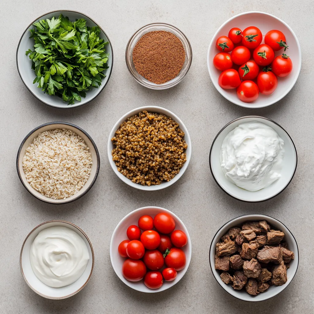 The Freekeh Lamb Bowl Delight stands as a beautiful tribute to the vibrant and diverse flavors of Middle Eastern cuisine. This dish artfully marries the nutty profile of freekeh with the rich, succulent texture of lamb shoulder, creating a nourishing meal that tantalizes the taste buds. Each bite brings warmth and satisfaction, making it a perfect choice for family gatherings or a delightful weeknight dinner.