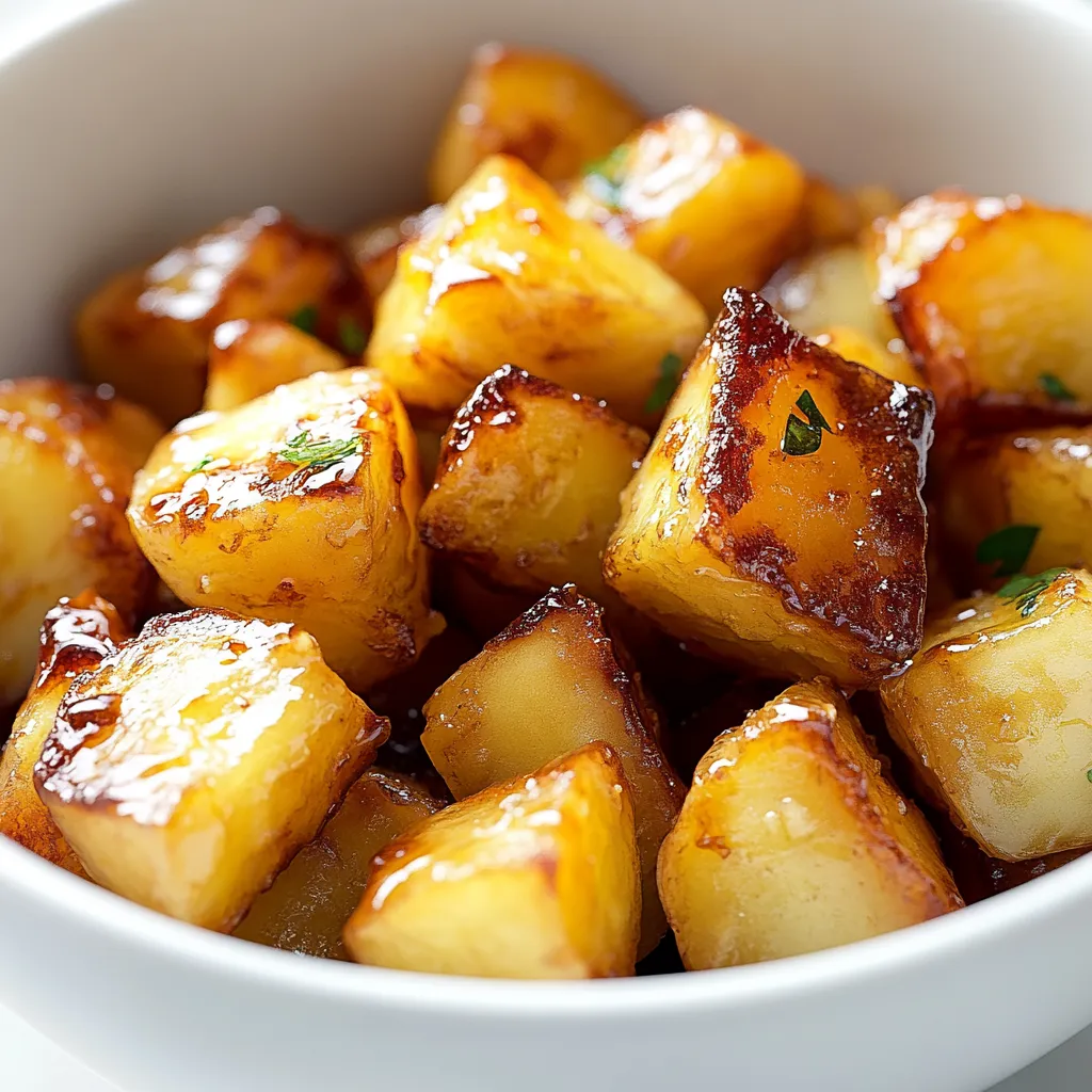 Honey butter glazed baby potatoes are a delicious and versatile side dish that embodies a perfect balance of sweet and savory flavors. Tender baby potatoes, coated in a rich honey butter glaze, create an inviting plate that complements a variety of main courses, from grilled meats to roasted vegetables. Their unique taste profile and appealing appearance make them not only irresistible but also a standout option at any gathering.