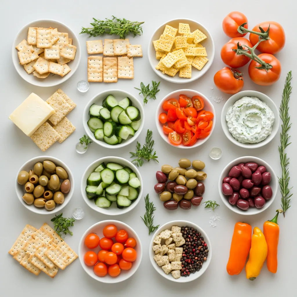 The Colorful Appetizer Party Platter is a vibrant, visually appealing dish that's perfect for a variety of occasions. Whether you're hosting a casual get-together or a formal gathering, this platter adds a touch of elegance to your table. Featuring an assortment of fresh vegetables, tangy dips, and delightful cheeses, it’s not only delicious but also visually stunning. This colorful medley is designed to please both the eyes and the palate, making it an excellent choice for entertaining.